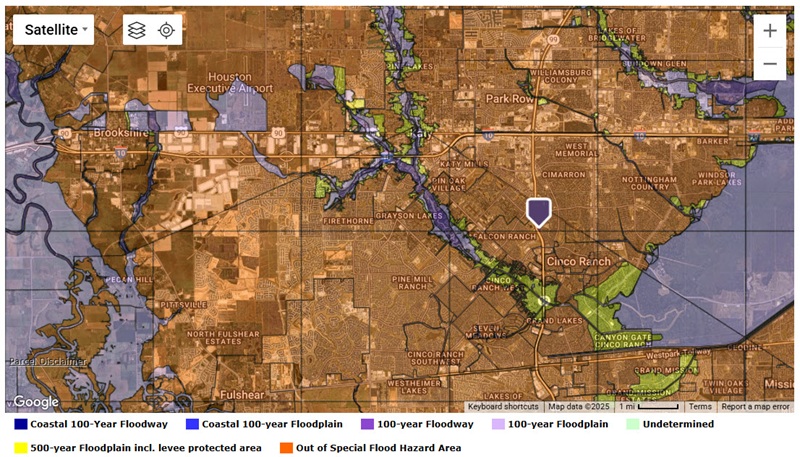 katy flood zone map