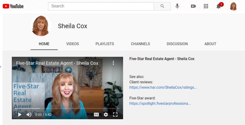 Sheila Cox YouTube Channel