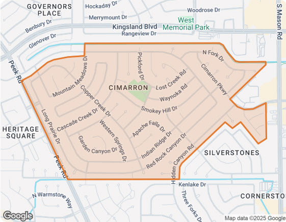 Map of Cimarron 2 – Katy Texas Real Estate Information Map of Cimarron 2