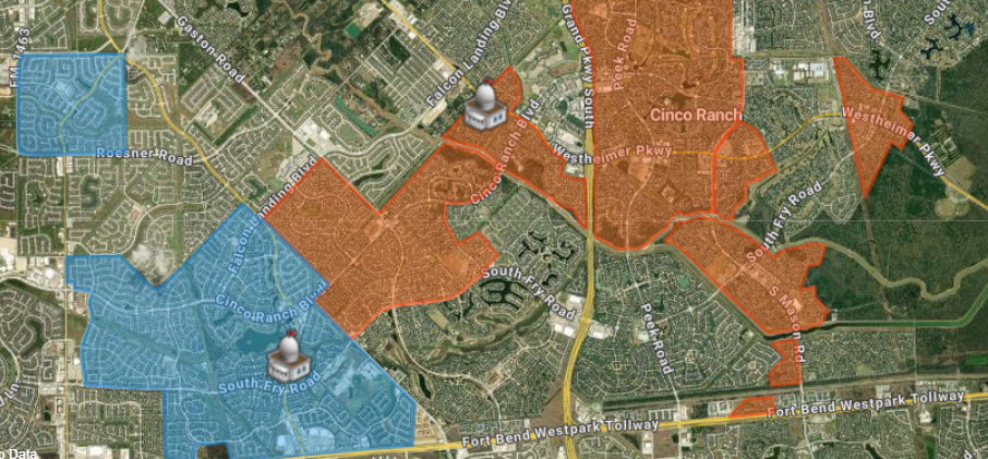 cinco ranch hoa map