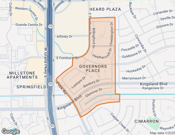 Map Governors Place 2 – Katy Texas Real Estate Information Map Governors Place 2
