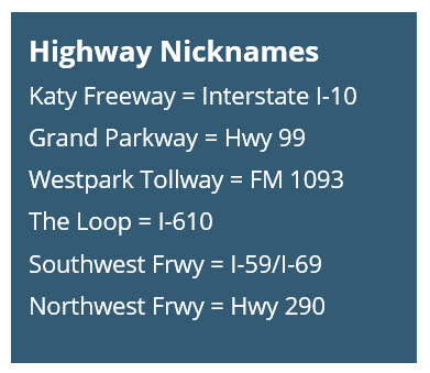 Katy Highway Nicknames