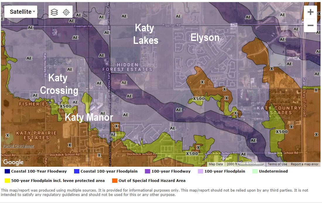 Katy Flood Zones - by Local Area Expert