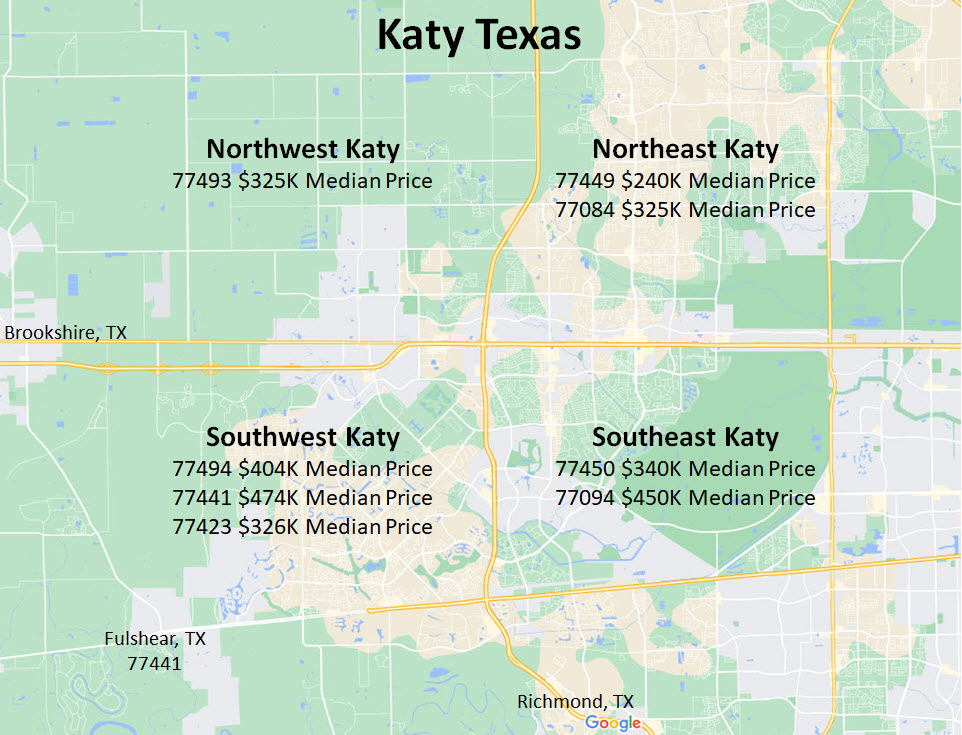 katy tx areas