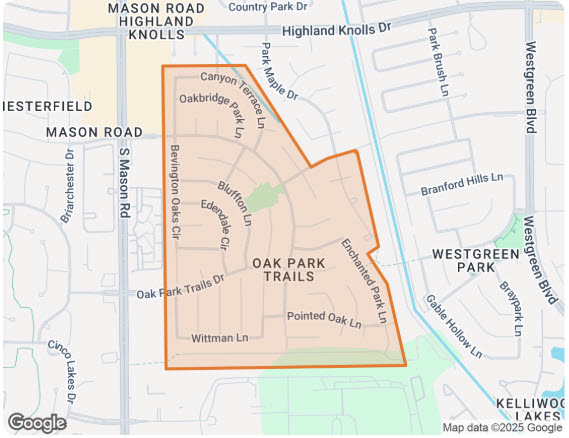 Oak Park Trails Map 2
