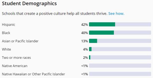 george bush high school demographics